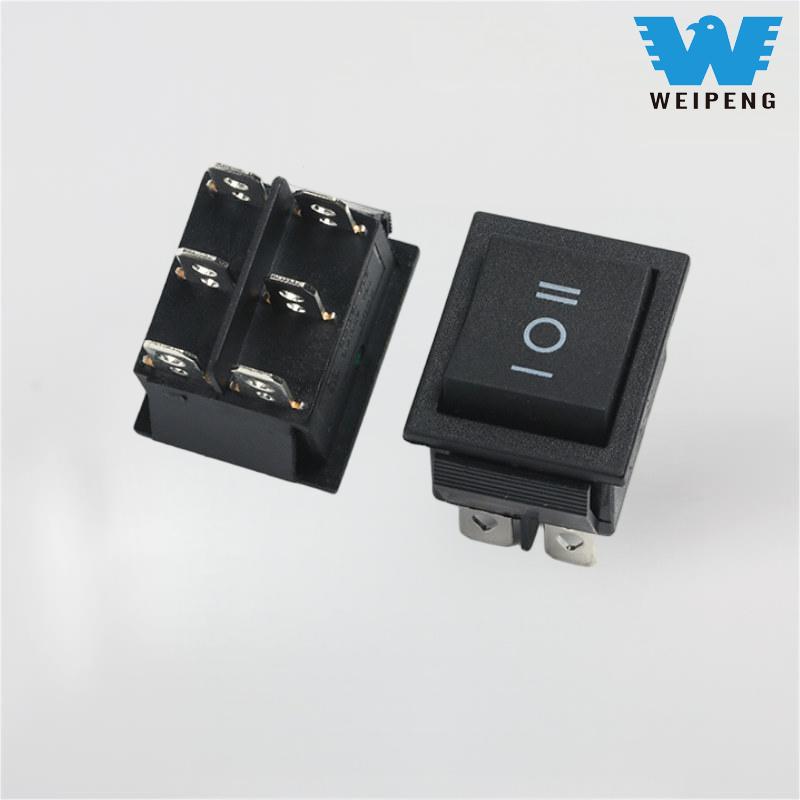 KCD4 Црн рокер прекинувач 31*25mm 16A 250V