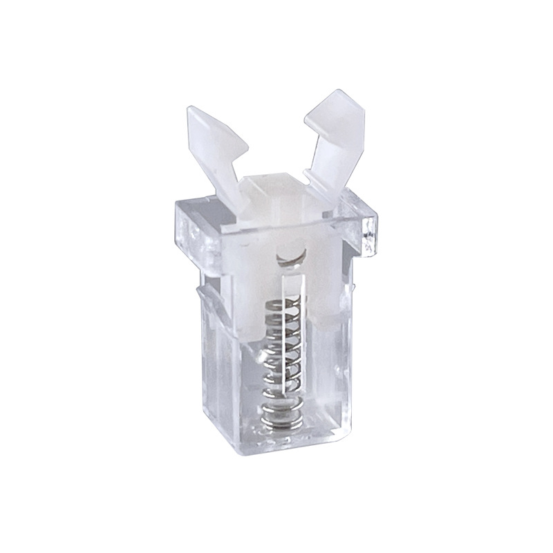 Прекинувач за бравата со пружина со притискање-заклучување