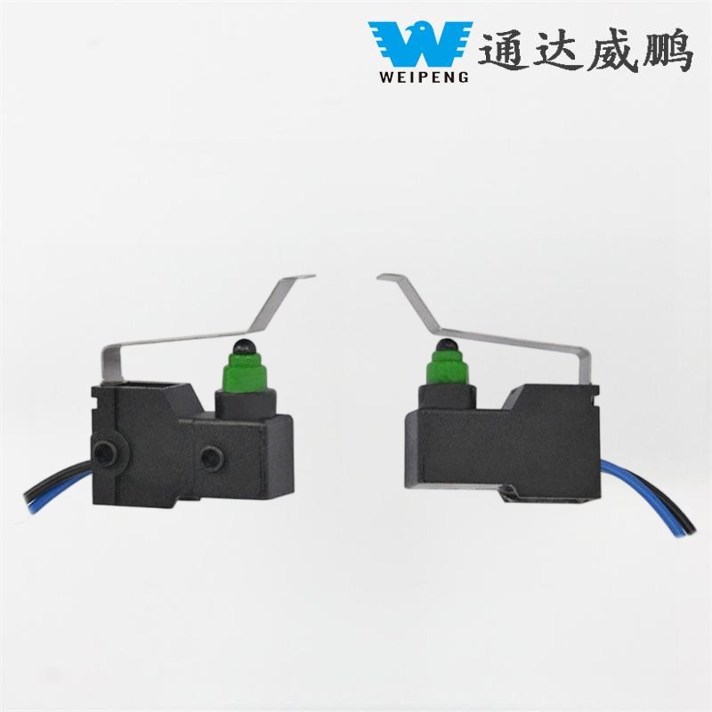 Микро прекинувач за страничен излез со игла за позиционирање