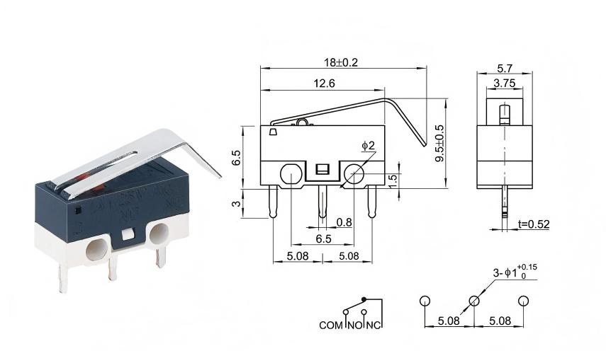 Сребрена DOT заоблена рачка за глувчето