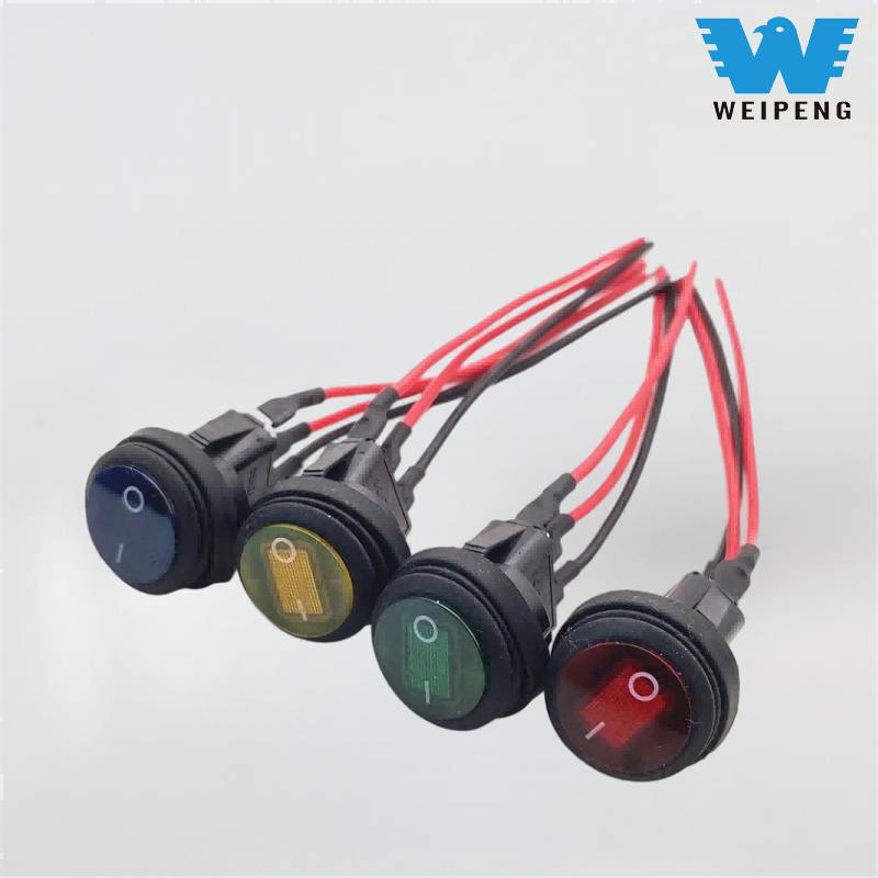 Weipeng Тркалезен водоотпорен прекинувач за чамци со жица